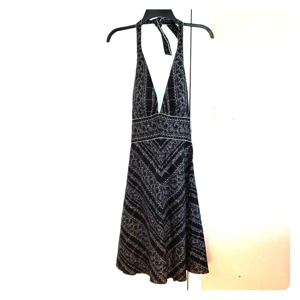 Gorgeous stitched halter dress.